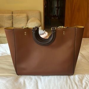 Brown Rae Coach Tote